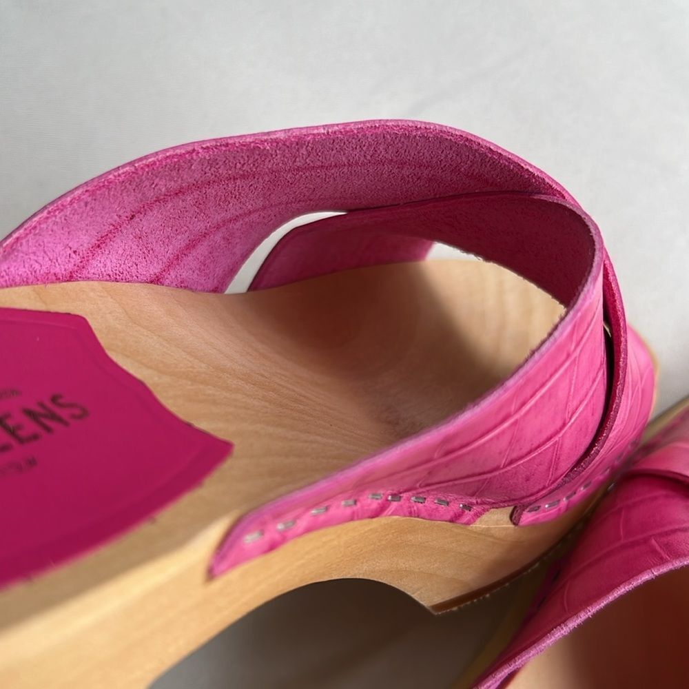 Swedish Hasbeens Fuchsia Mules - Picture 12 of 16